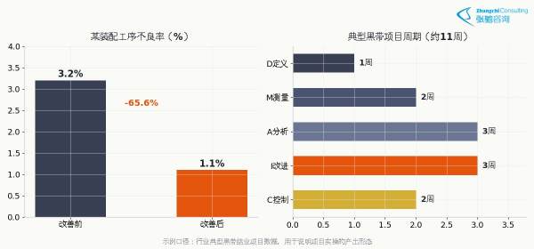 六西格玛黑带培训项目实操产出形态示例数据图