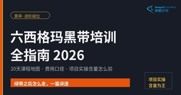 六西格玛黑带培训全指南2026封面